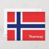 Vintager Norwegen-Tourismus Postkarte (Vorne/Hinten)