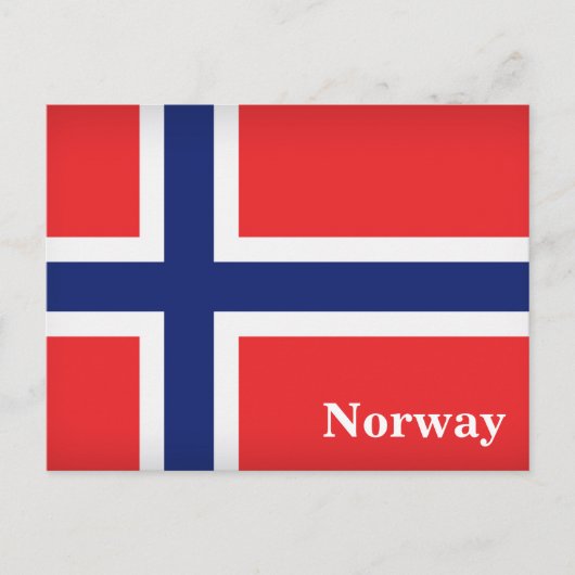 Vintager Norwegen-Tourismus Postkarte (Vorderseite)