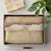 Vintager Not leidender Brief mit kursiver Entkoppl Seidenpapier (Geschenk)