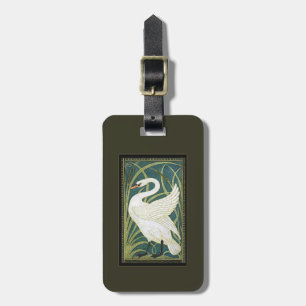 Vintager Nouveau Schwan-Gepäck-Umbau Gepäckanhänger
