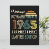 Vintager November 1965 Was ich Wollte Limited Edit Save The Date (Stehend Vorderseite)