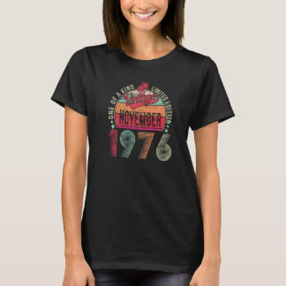Vintager November 1976 46 Jahre alt 46. Geburtstag T-Shirt