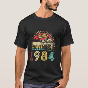 Vintager November 1984 40. 40 Jahre alte Sonnenmän T-Shirt