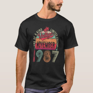 Vintager November 1987 35 Jahre alt 35. Geburtstag T-Shirt