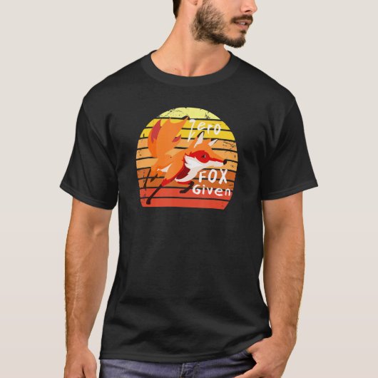 Vintager Nullfuchs bei Tierfutter T-Shirt (Vorderseite)
