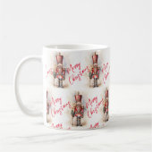 Vintager Nutcracker & Frohe Weihnachten Kaffeetasse (Links)
