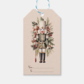 Vintager Nutcracker Geschenkanhänger (Vorderseite)