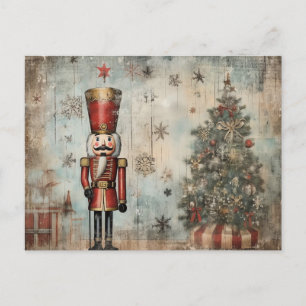 Vintager Nutcracker Soldier Postkarte