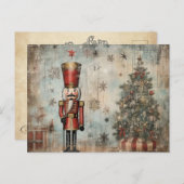 Vintager Nutcracker Soldier Postkarte (Vorne/Hinten)
