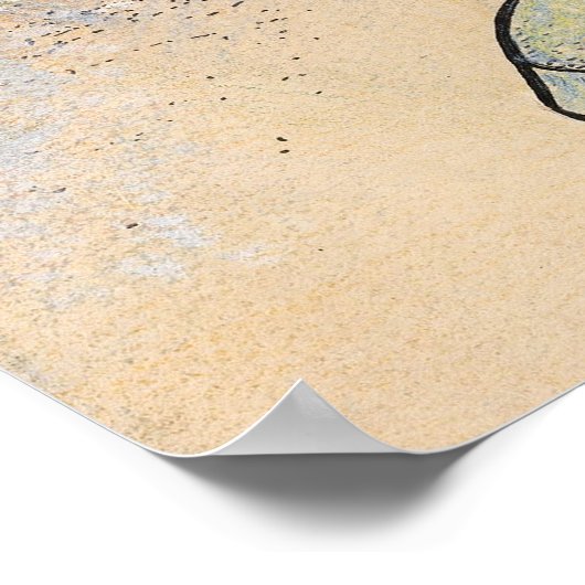 Vintager Nutcracker unter Weihnachtsbaum Poster (Ecke)