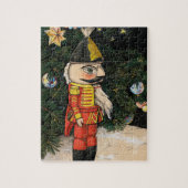 Vintager Nutcracker unter Weihnachtsbaum Puzzle (Vertikal)
