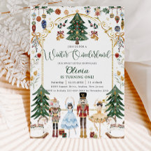 Vintager Nutcracker Winter Onederland 1. Geburtsta