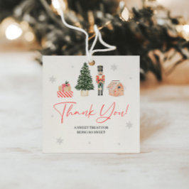 Vintager Nutcracker Winter Onederland-Geschenktag Geschenkanhänger