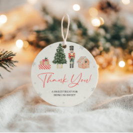 Vintager Nutcracker Winter Onederland-Geschenktag Geschenkanhänger