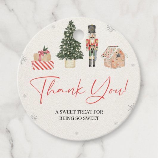 Vintager Nutcracker Winter Onederland-Geschenktag Geschenkanhänger (Vorderseite)