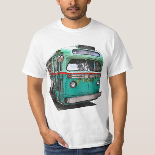 Vintager NYC Bus T-Shirt (Vorderseite)