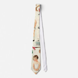 VINTAGER OBERSTER PAPIERpuppenSWEETIE Krawatte