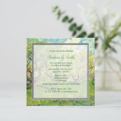 Vintager Obstgarten mit blühendem Brautparty Einladung (Stehend Vorderseite)