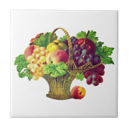 Vintager Obstkorb Nr. 2 Fliese