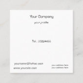 Vintager Obstkorb - personalisiert Quadratische Visitenkarte (Rückseite)