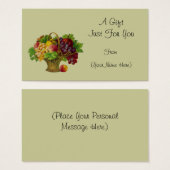 Vintager Obstkorb Personalisierte Geschenkkarte Ta (Vorne & Hinten)