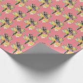 Vintager Obstvogel Geschenkpapier (Ecke)