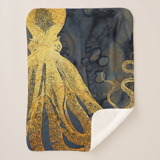 Vintager Octopus an der Küste Sherpadecke (Vorderseite)