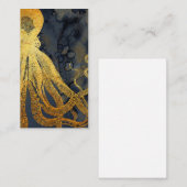 Vintager Octopus an der Küste Visitenkarte (Vorne/Hinten)