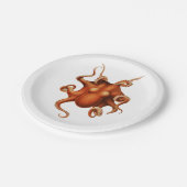 Vintager Octopus-Klassiker Pappteller (Schrägansicht)