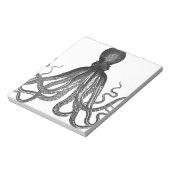 Vintager Octopus Sea Animal Notizblock (Rotiert)
