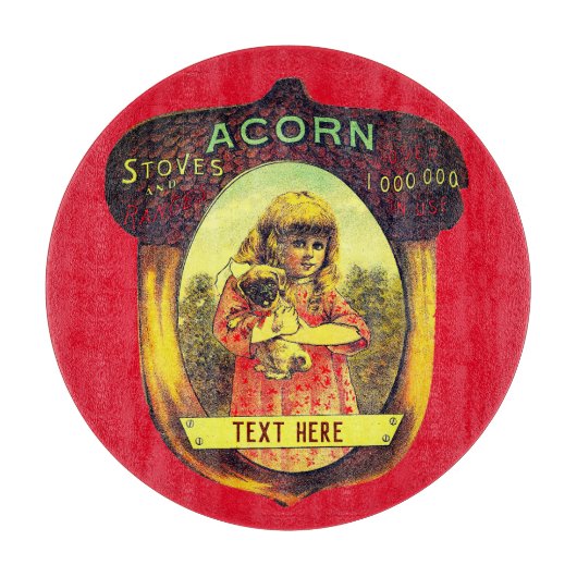 Vintager Ofenwerbung für Ofen Schneidebrett (Vorderseite)