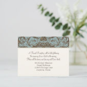 Vintager offizieller Empfang, französischer Goldra Einladung (Stehend Vorderseite)