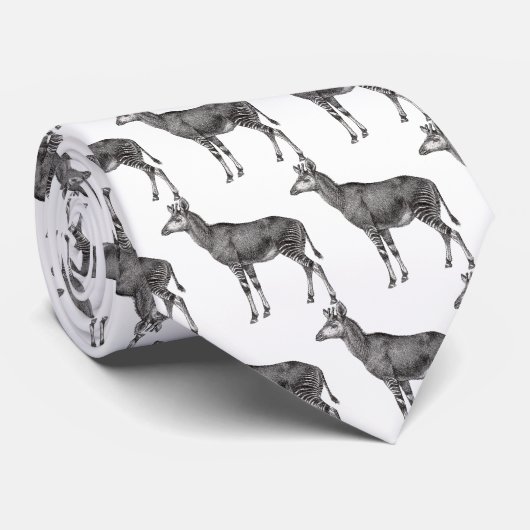 Vintager Okapi Krawatte (Gerollt)