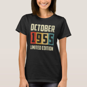 Vintager Oktober 1955 67. Geburtstag Retro T-Shirt