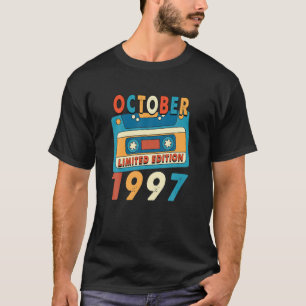 Vintager Oktober 1997 Kassette Tape 24. Geburtstag T-Shirt