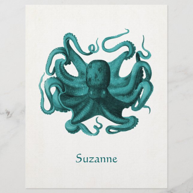 Vintager Oktopus (Vorderseite)
