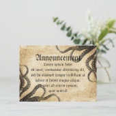 Vintager Oktopus Ankündigung (Stehend Vorderseite)