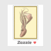 Vintager Oktopus Aufkleber (Blatt)