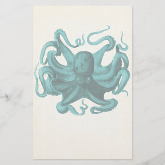 Vintager Oktopus Briefpapier
