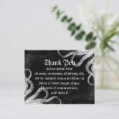 Vintager Oktopus Dankeskarte (Stehend Vorderseite)