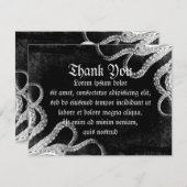 Vintager Oktopus Dankeskarte (Vorne/Hinten)