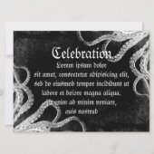 Vintager Oktopus Einladung (Vorderseite)