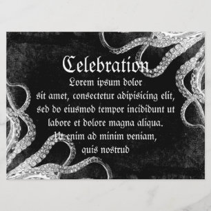 Vintager Oktopus Einladung