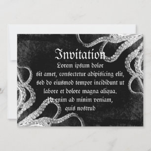 Vintager Oktopus Einladung