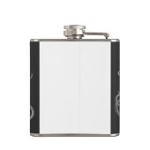 Vintager Oktopus Flachmann (Rückseite)