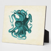 Vintager Oktopus Fotoplatte (Seite)