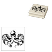 Vintager Oktopus Gummistempel (Stempel)