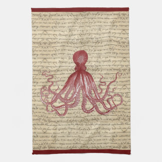 Vintager Oktopus Handtuch