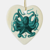 Vintager Oktopus Keramikornament (Rechts)