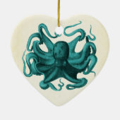 Vintager Oktopus Keramikornament (Hinten)